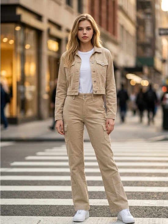 PAIGE Pants - Paige utility cargo pants women’s size 24 khaki mid rise straight leg